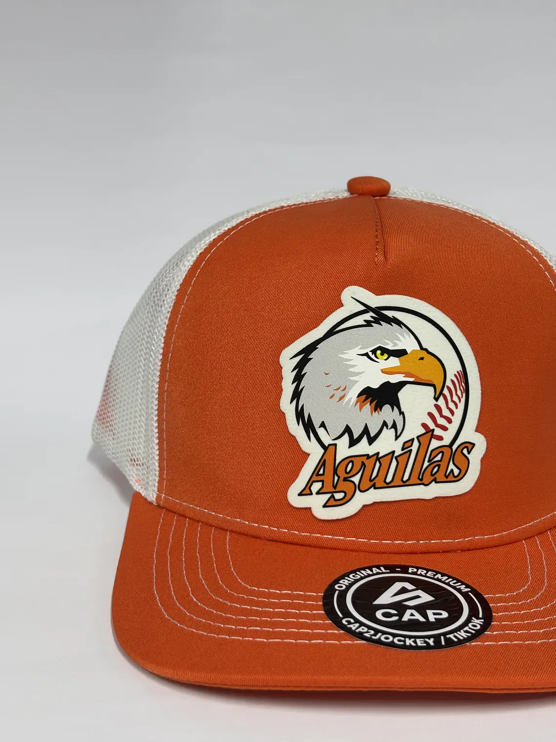 Jockey de malla 5p - Naranja x blanco / Aguilas del Zulia 3