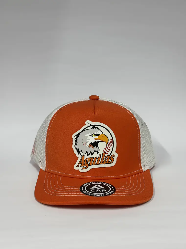 Jockey de malla 5p - Naranja x blanco / Aguilas del Zulia 1