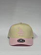 Gorra de lona 5p - Beige x rosado / LA Los Ángeles  clasic  - Miniatura 1