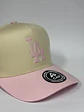 Gorra de lona 5p - Beige x rosado / LA Los Ángeles  clasic  - Miniatura 2