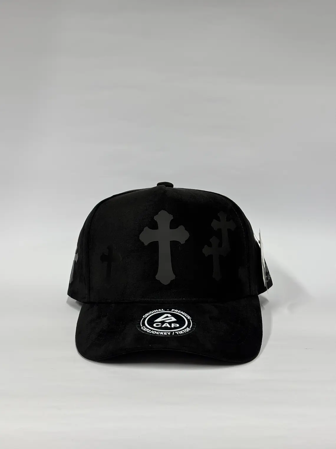 Gorra de gamuza 5p - Negro / Cruz Black  1