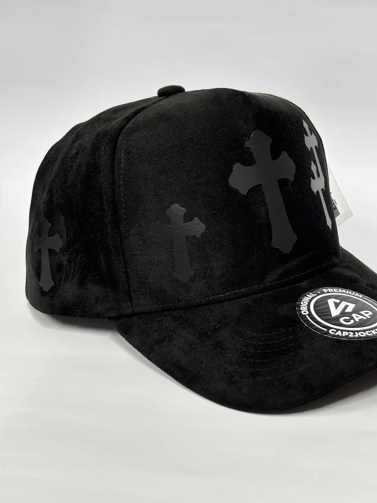 Gorra de gamuza 5p - Negro / Cruz Black  3