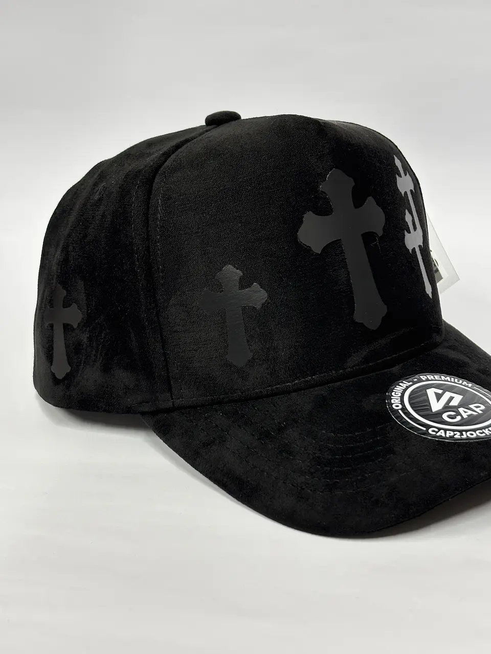 Gorra de gamuza 5p - Negro / Cruz Black  3