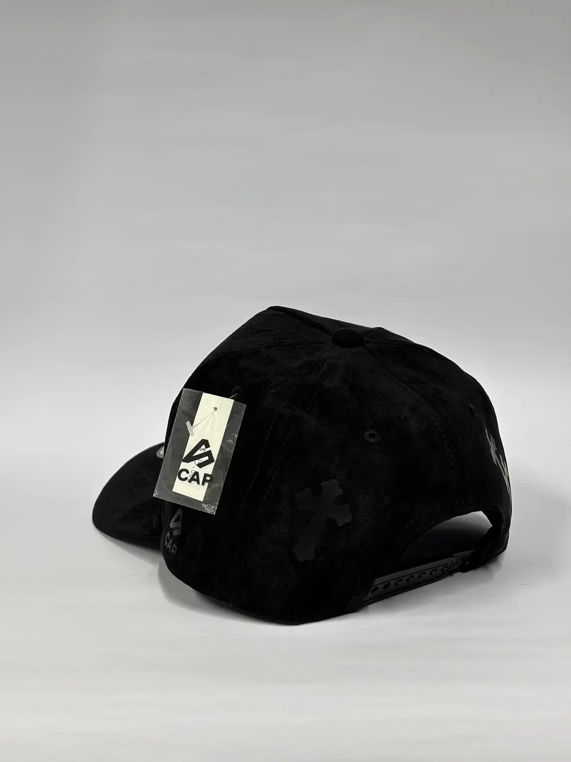 Gorra de gamuza 5p - Negro / Cruz Black  4