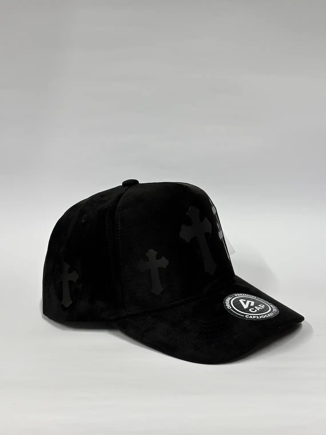 Gorra de gamuza 5p - Negro / Cruz Black  2