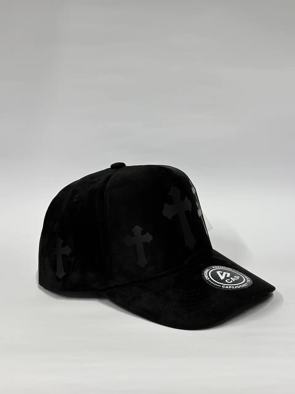 Gorra de gamuza 5p - Negro / Cruz Black  2