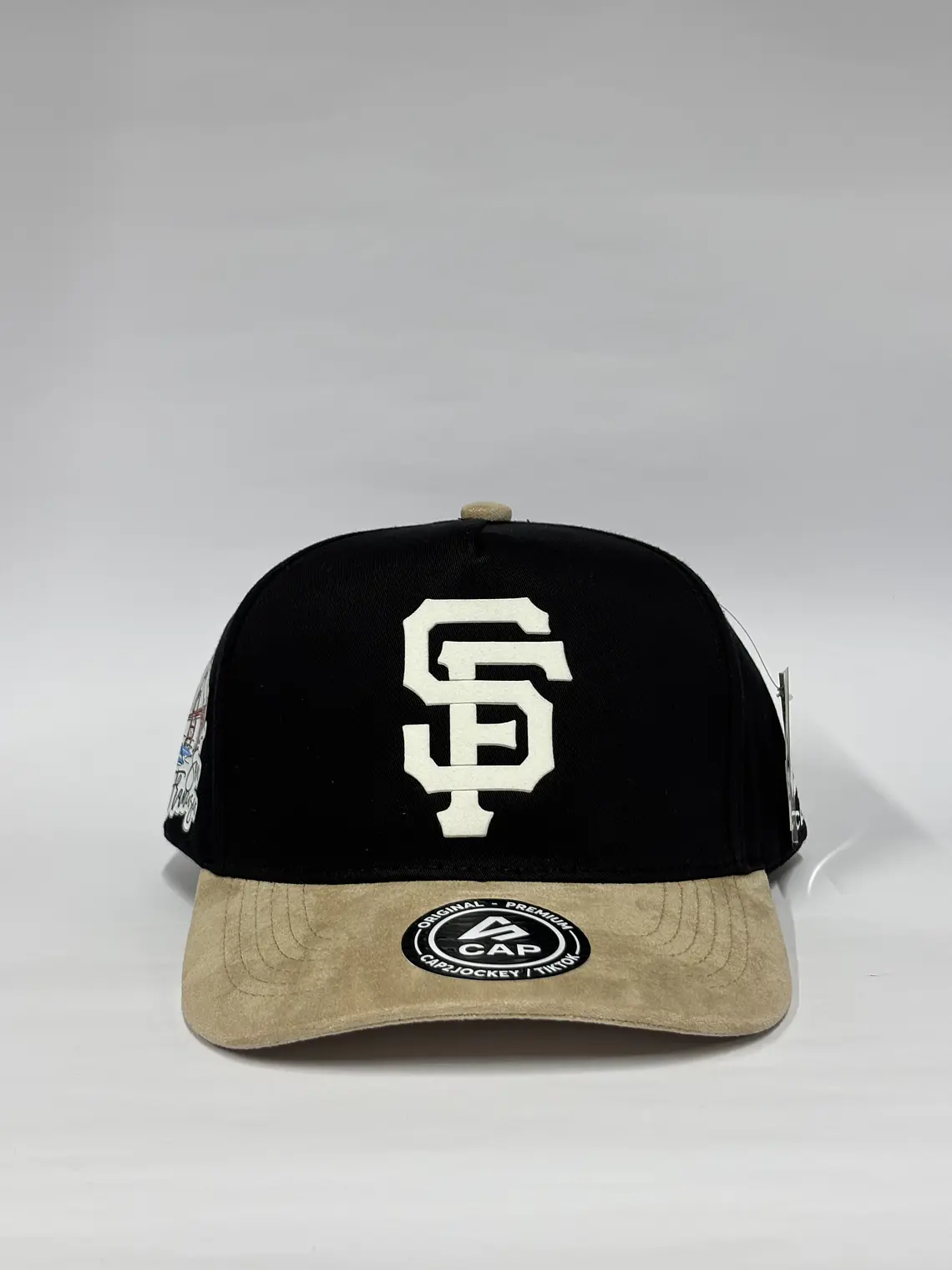 Gorra de lona 5p - Negro x beige / San Francisco  1