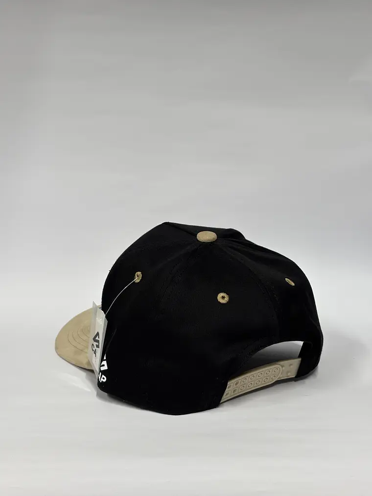 Gorra de lona 5p - Negro x beige / San Francisco  2
