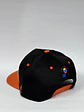 Gorra de lona 5p - Negro x naranja / Aguilas del zulia texto  - Miniatura 4