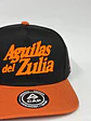 Gorra de lona 5p - Negro x naranja / Aguilas del zulia texto  - Miniatura 3
