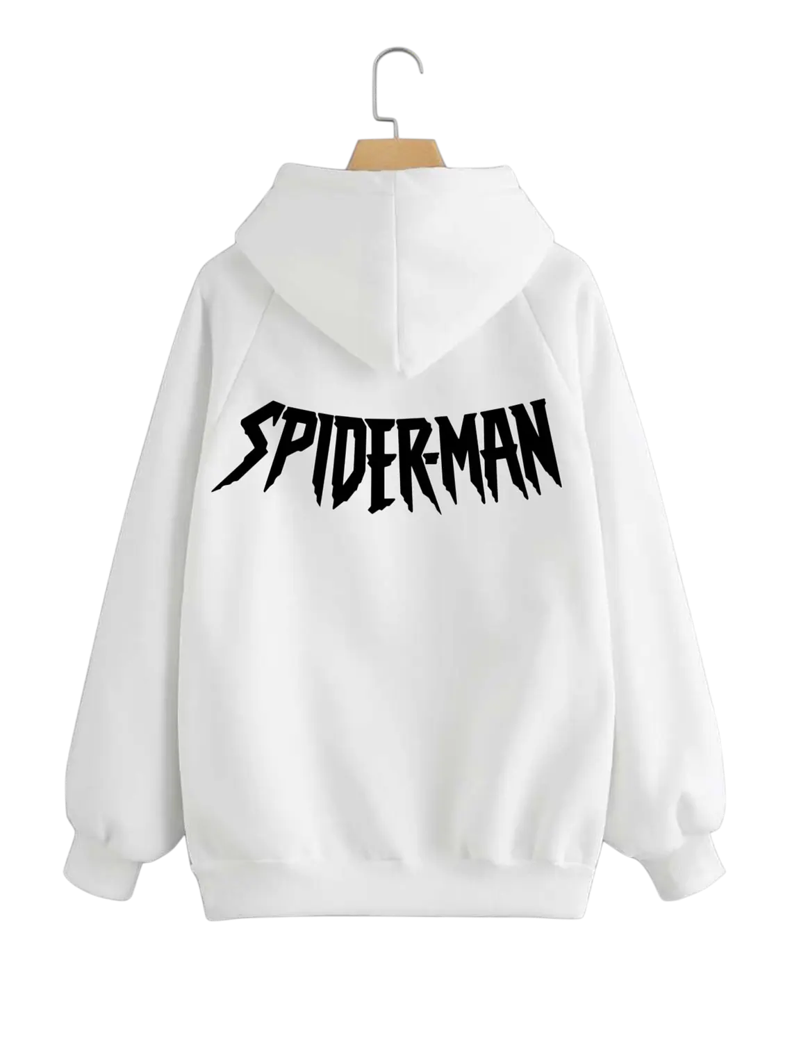 Poleron canguro de algodón - Blanco / Spiderman clasic 2