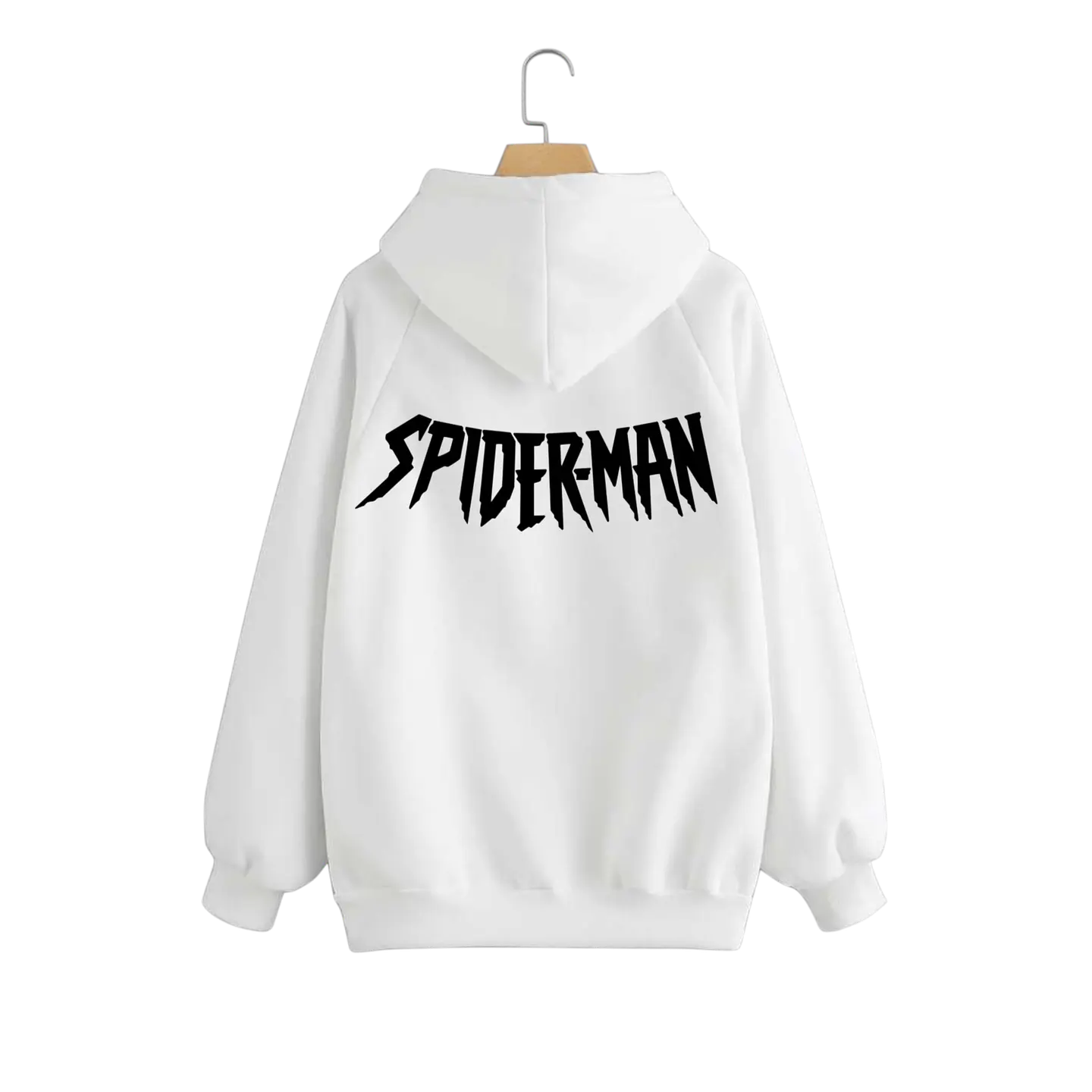 Poleron canguro de algodón - Blanco / Spiderman clasic 2