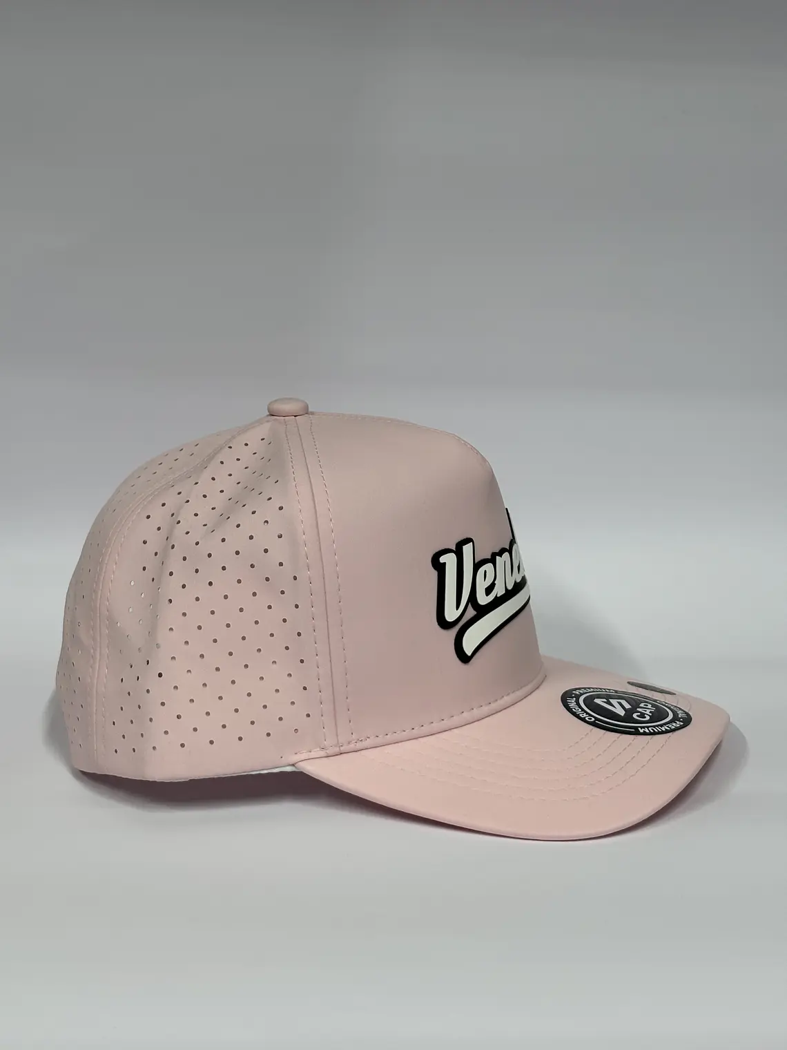 Gorra de lona 5p láser - Rosado / Veneka  3