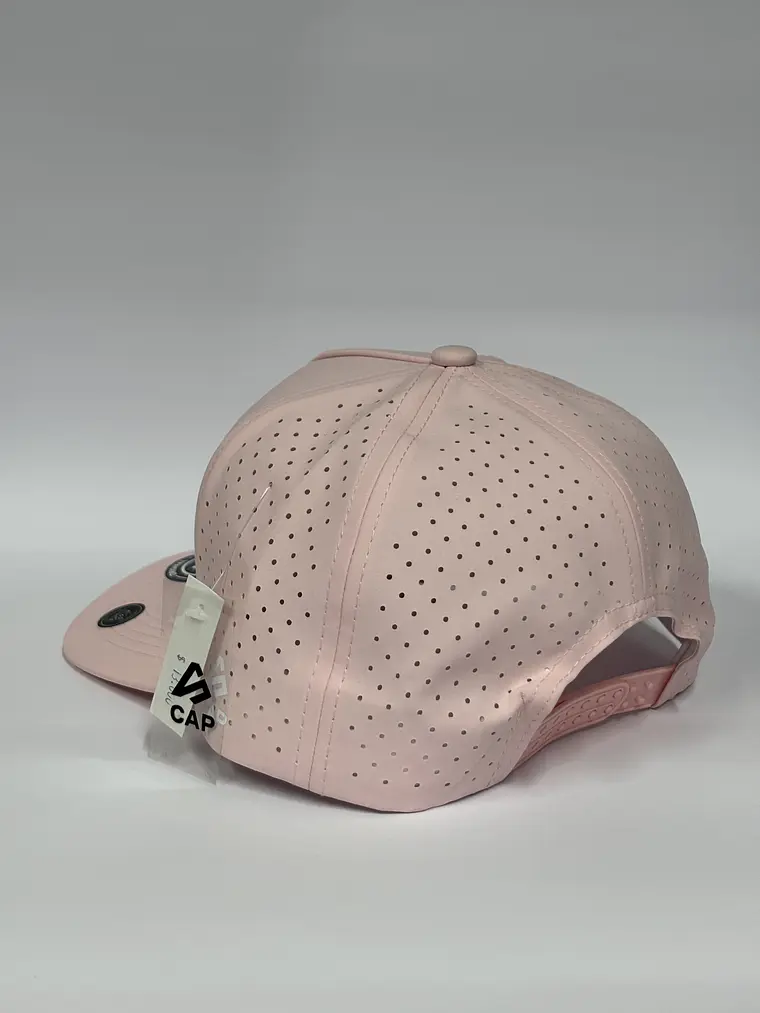 Gorra de lona 5p láser - Rosado / Veneka  4