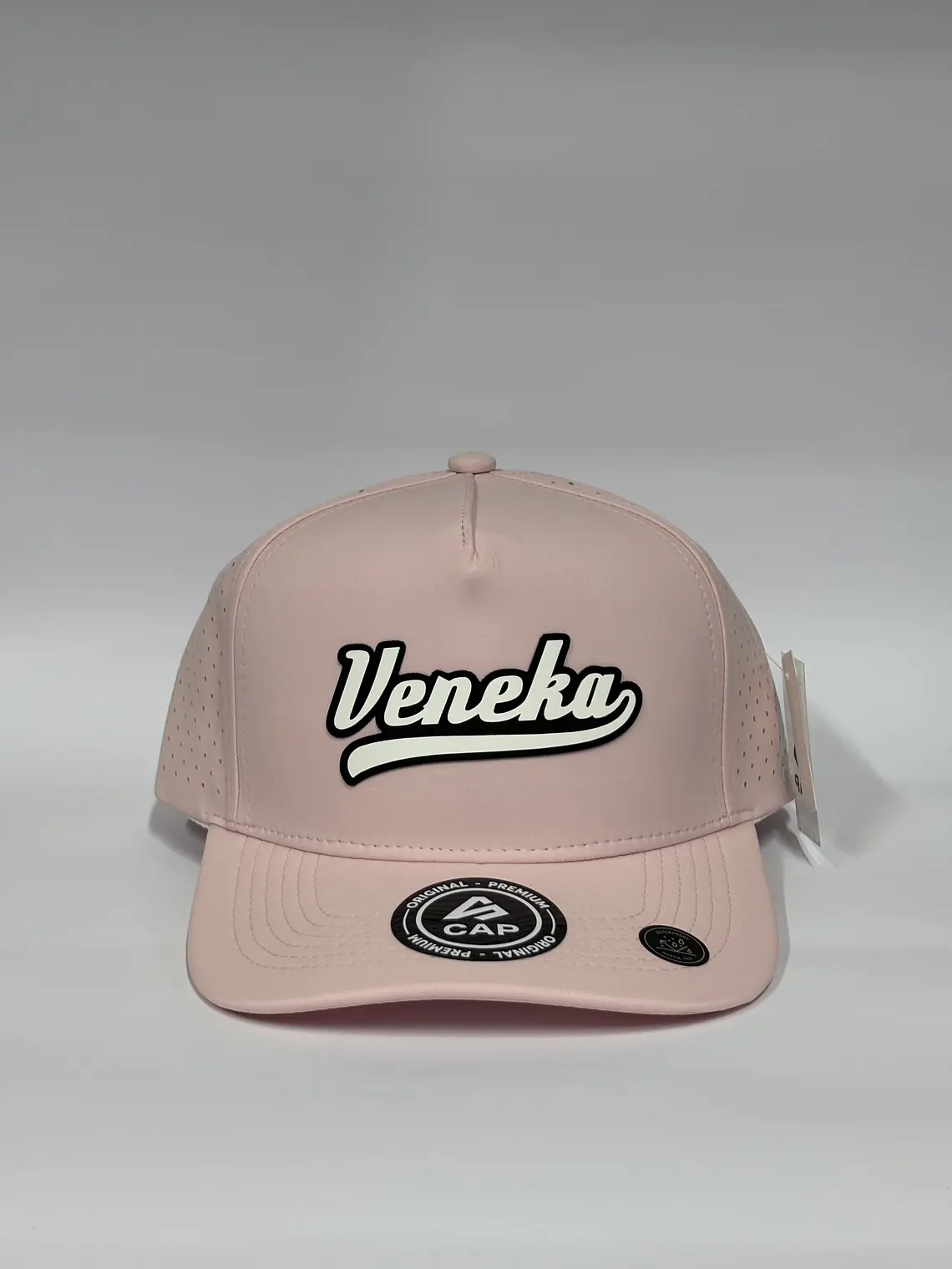Gorra de lona 5p láser - Rosado / Veneka  1