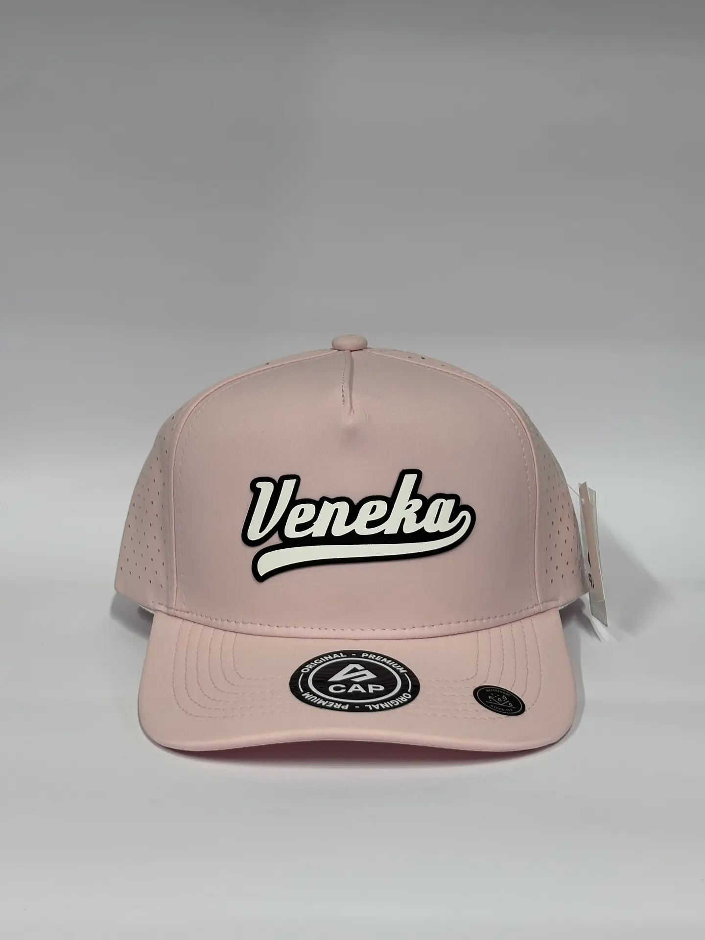 Gorra de lona 5p láser - Rosado / Veneka  1