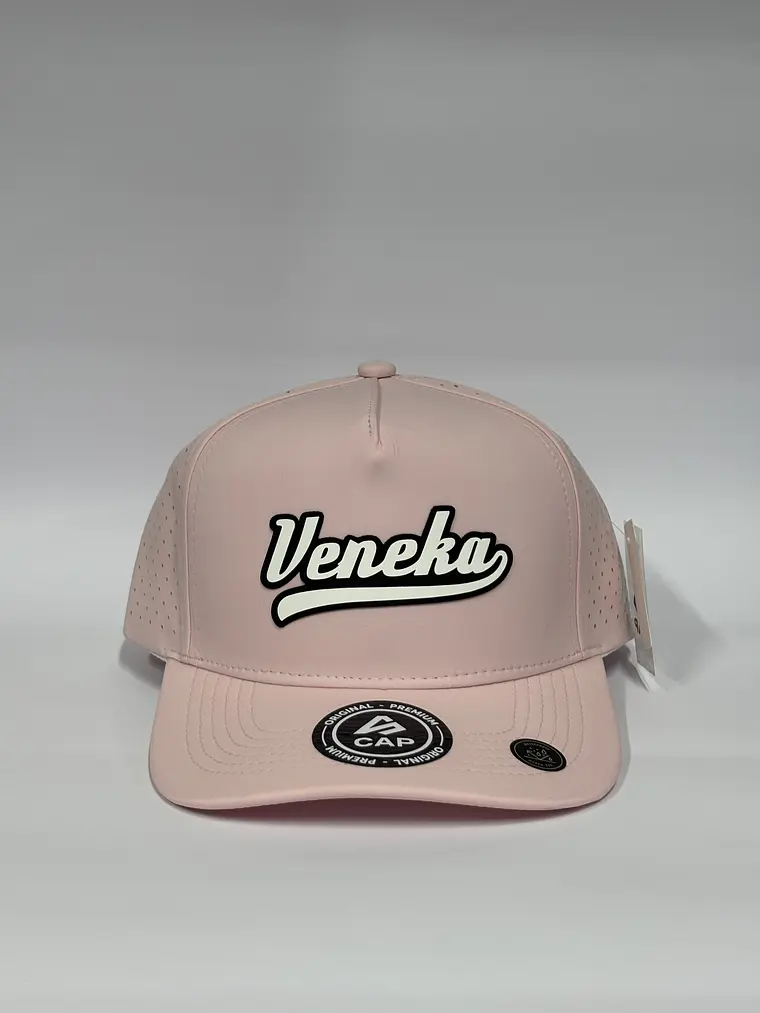 Gorra de lona 5p láser - Rosado / Veneka  1
