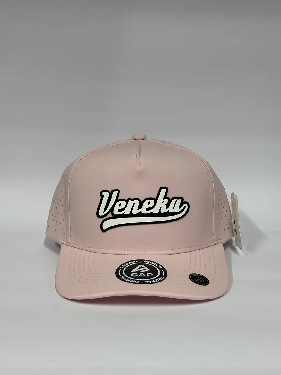 Gorra de lona 5p láser - Rosado / Veneka  1