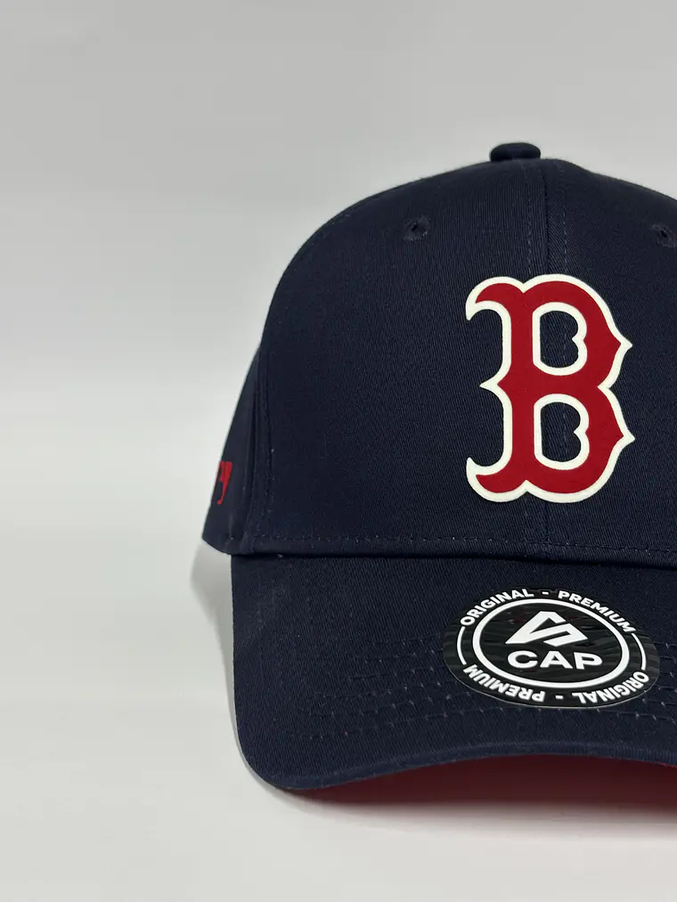 Gorra de lona 6p Cerrada - Azul M / Boston clasic  5