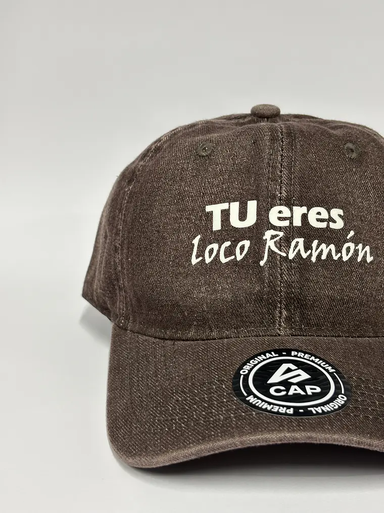Gorra de lona 6p - Cobre jaspeado / Tu eres loco Ramón  3