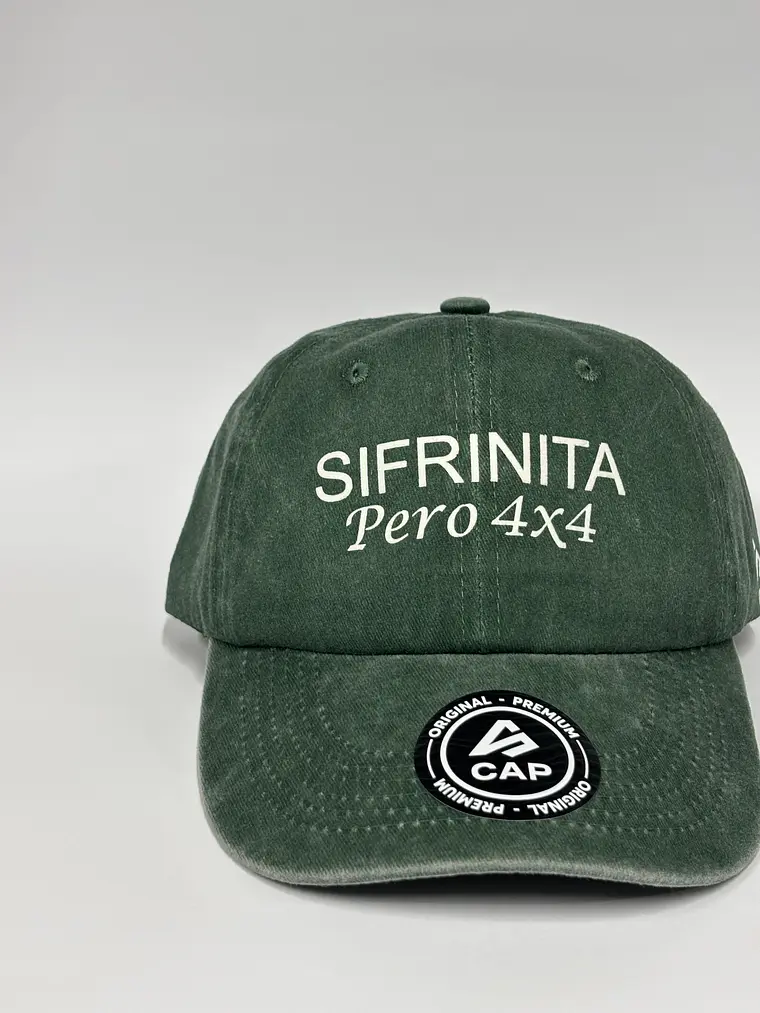 Gorra de lona 6p - Verde jaspeado / Sifrinita pero 4x4 4