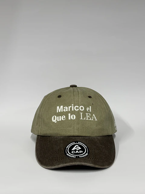 Gorra de lona 6p - Beige x marrón / Marico el que lo lea 