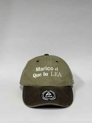 Gorra de lona 6p - Beige x marrón / Marico el que lo lea 