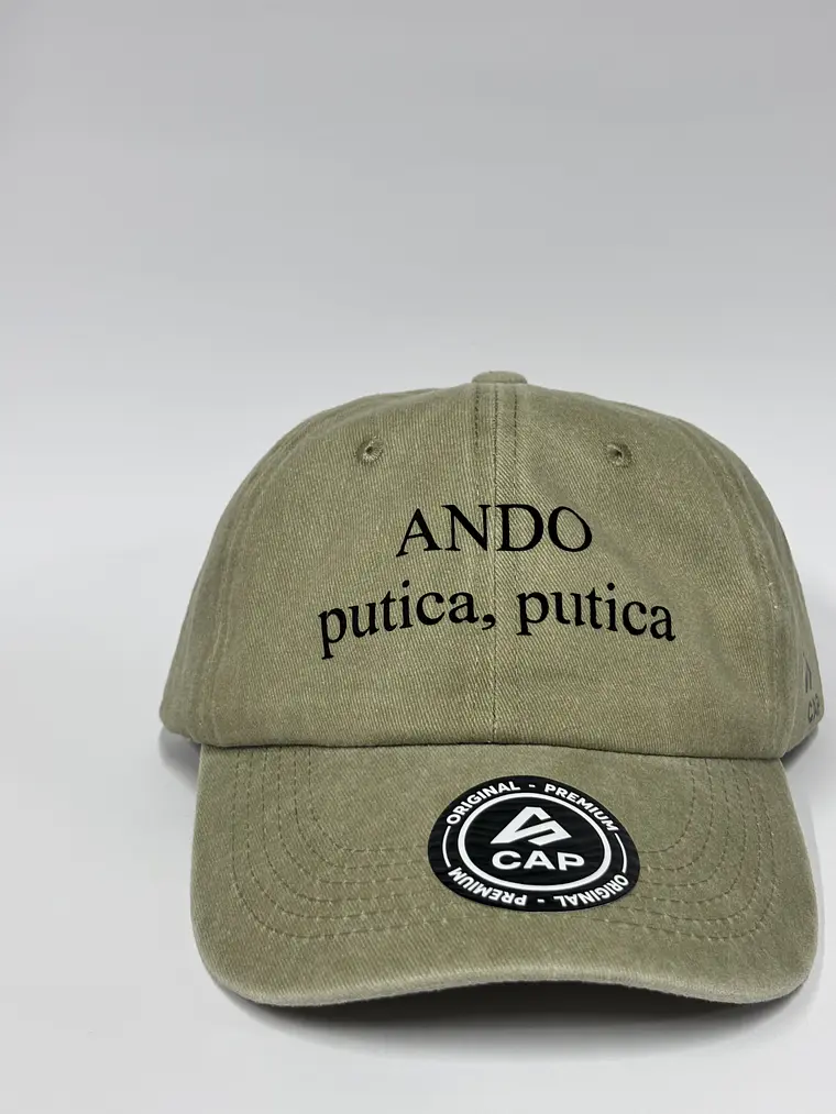 Gorra de lona 6p - Beige / Ando putica, putica  3