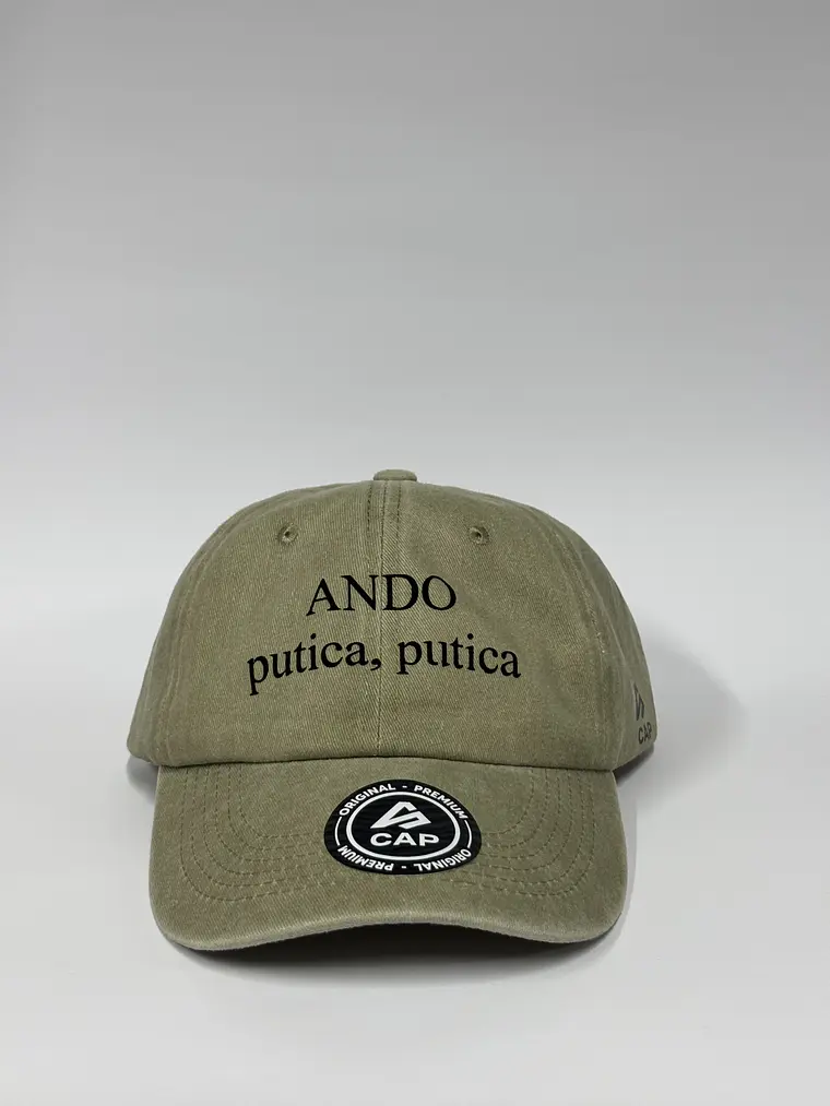 Gorra de lona 6p - Beige / Ando putica, putica  1
