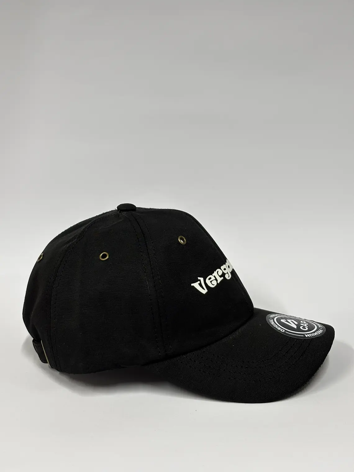 Gorra de lona 6p - Negro sólido / Vergación 4