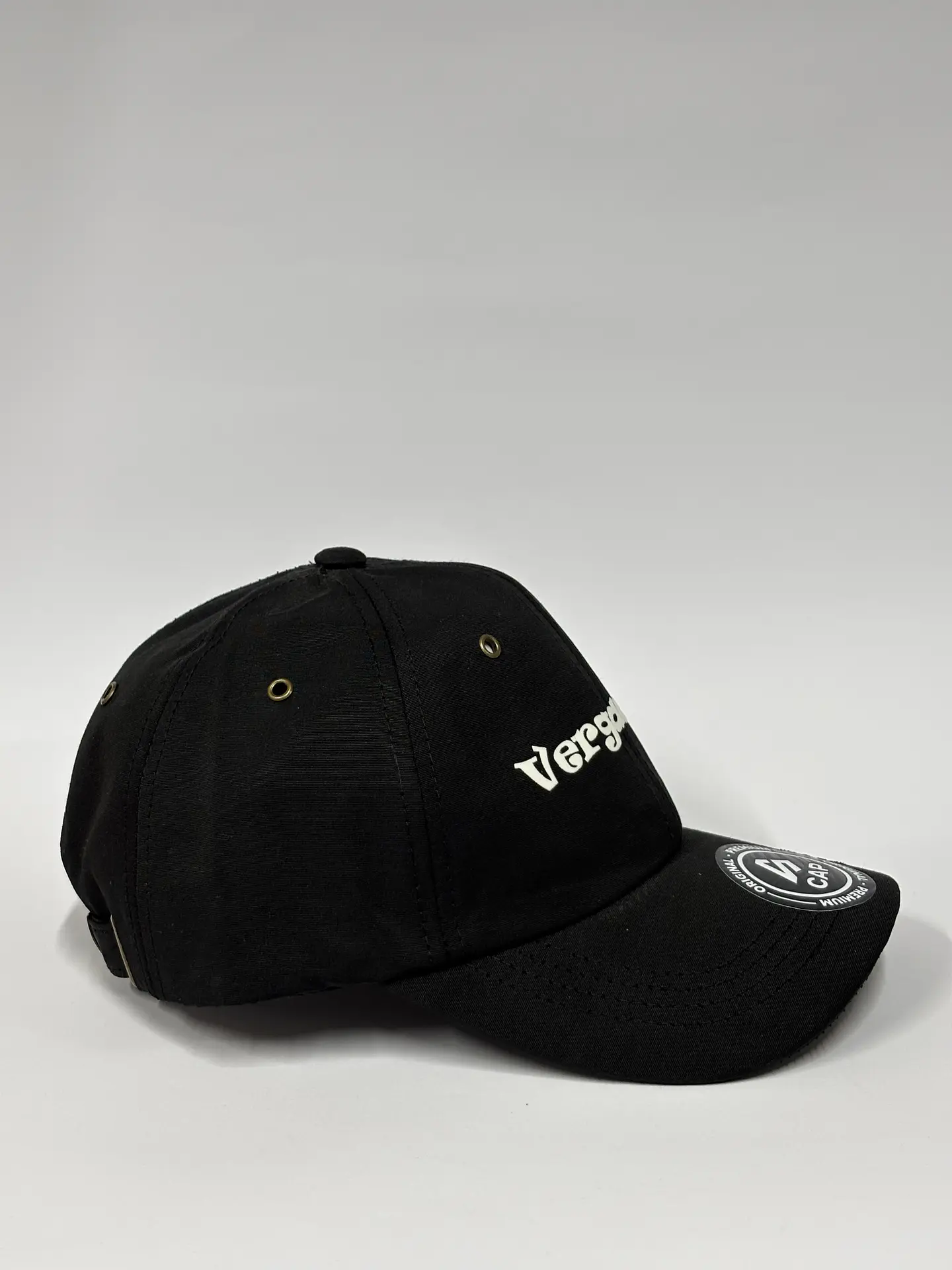 Gorra de lona 6p - Negro sólido / Vergación 4
