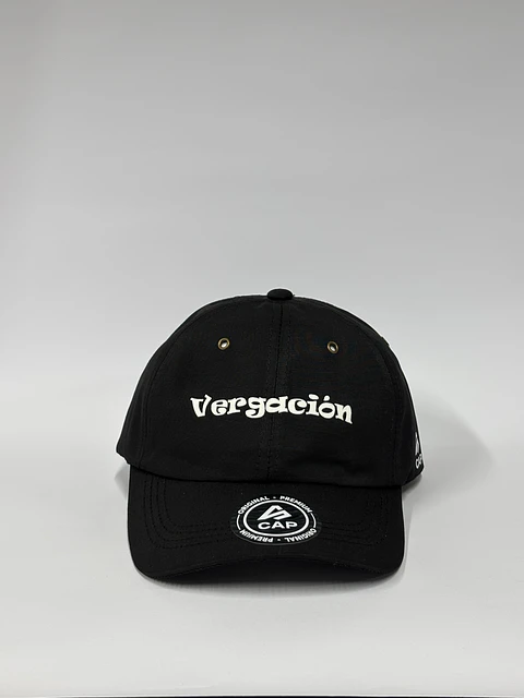 Gorra de lona 6p - Negro sólido / Vergación