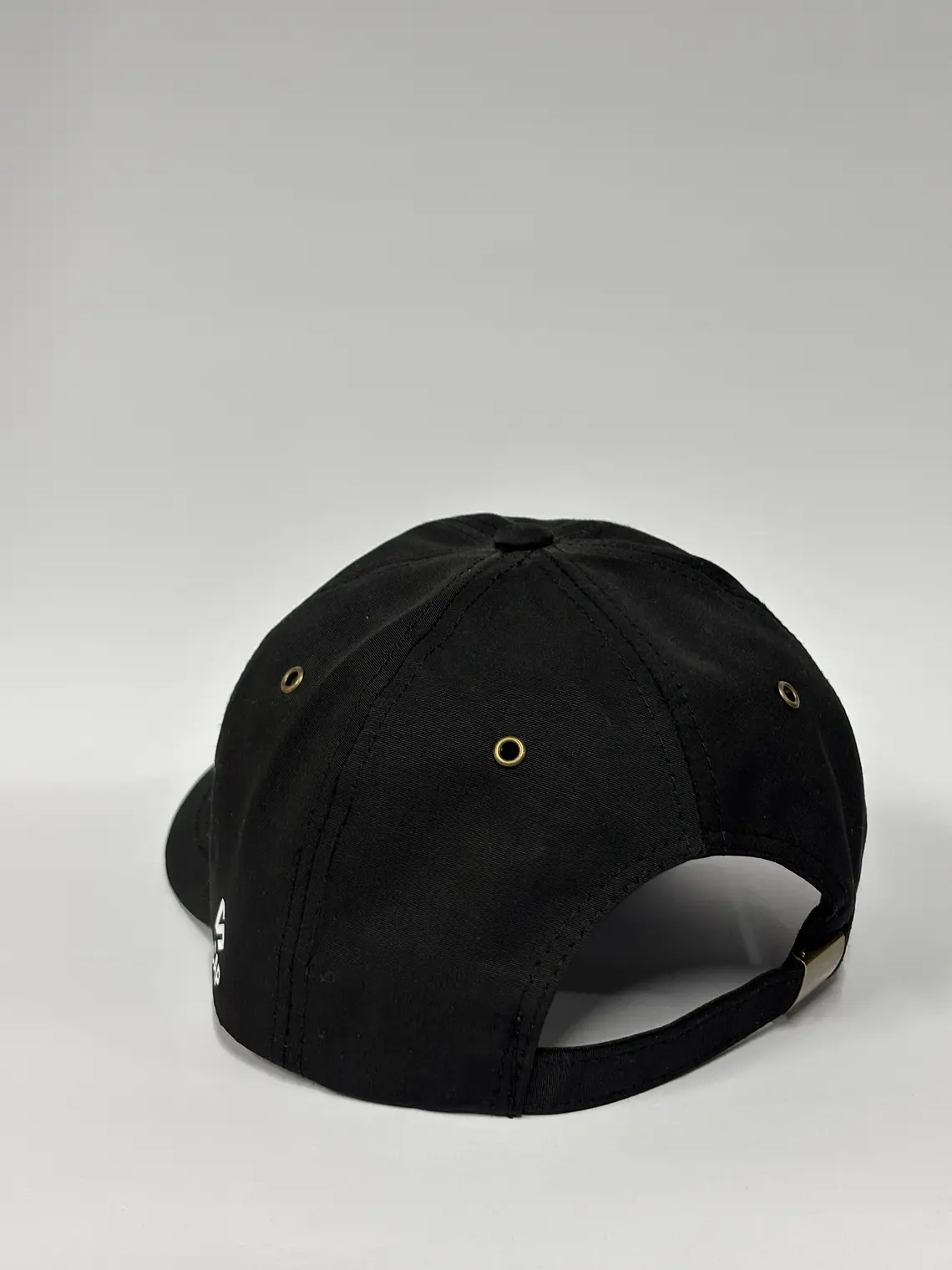Gorra de lona 6p - Negro sólido / Vergación 3