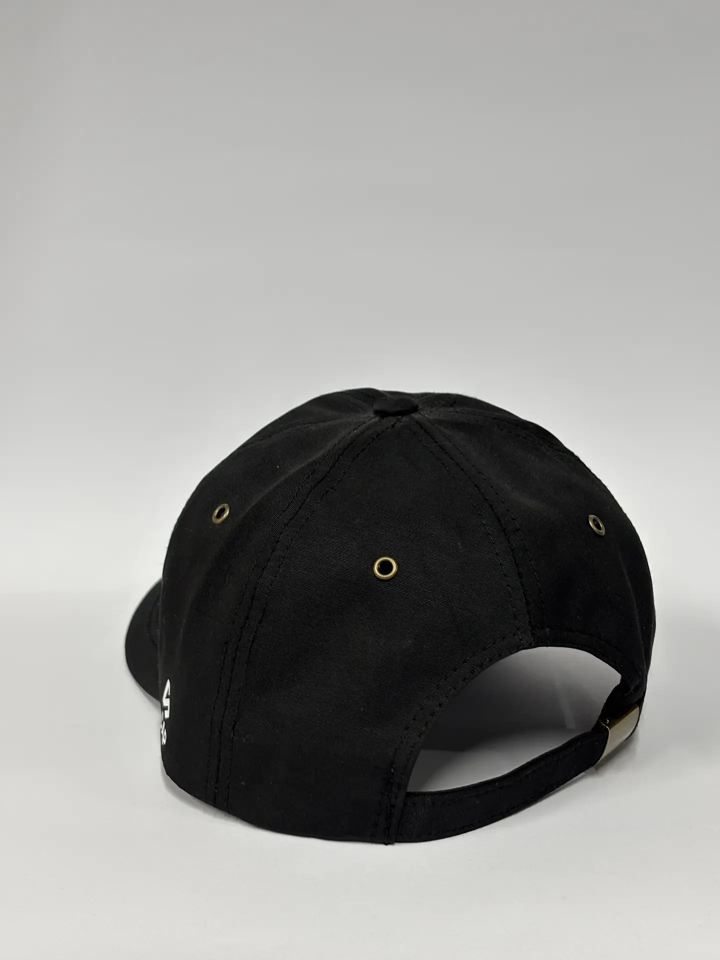 Gorra de lona 6p - Negro sólido / Vergación 3