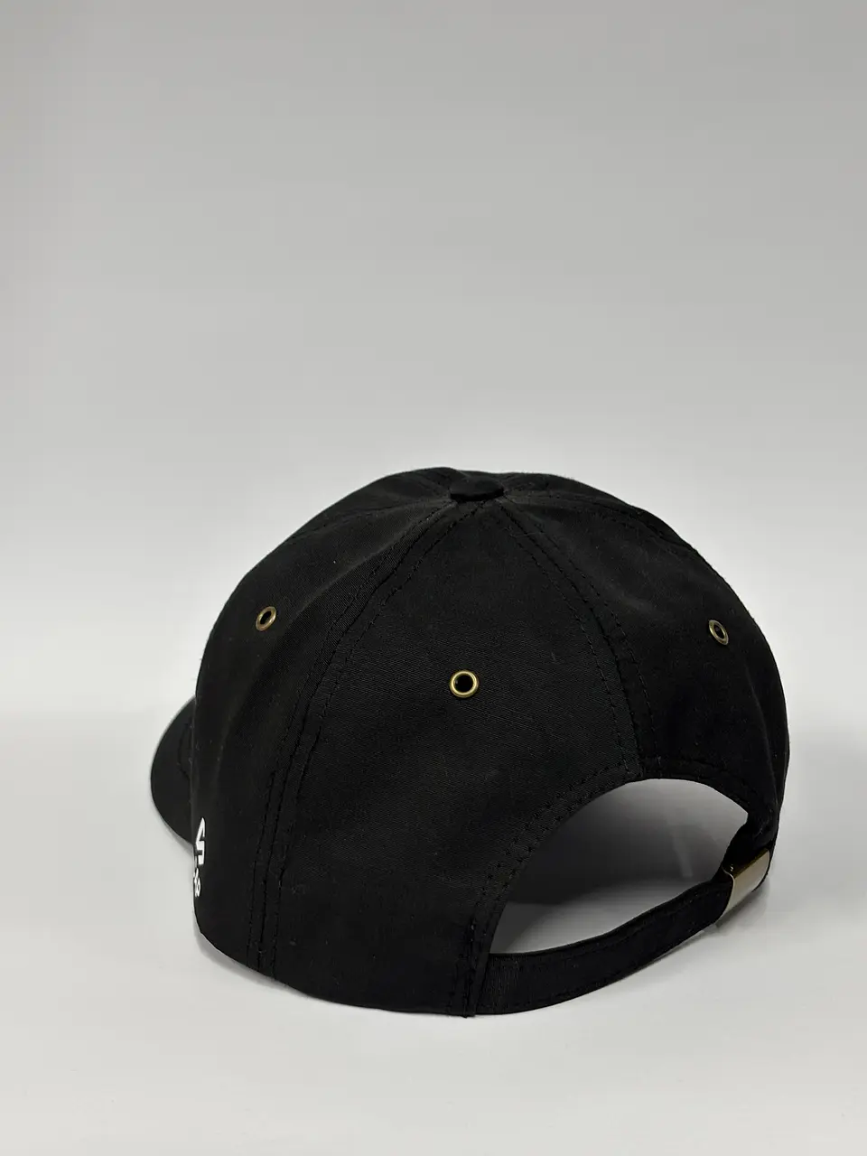Gorra de lona 6p - Negro sólido / Vergación 3