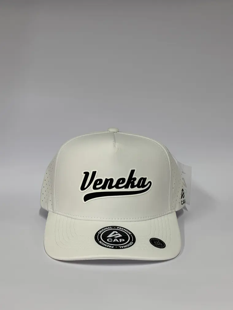 Gorra de lona 5p láser - Blanco / Veneka  1