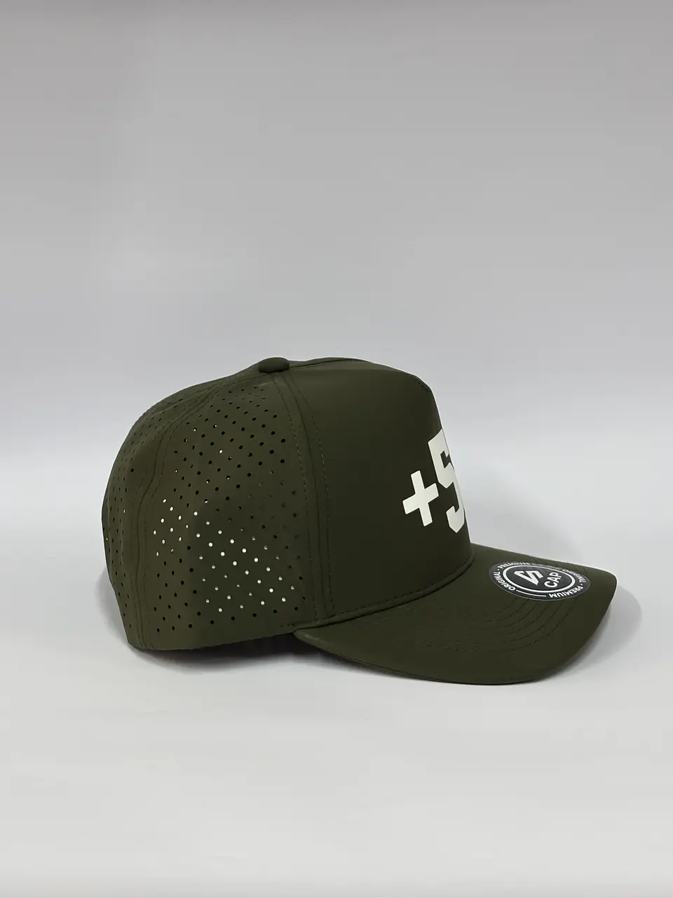 Gorra de lona 5p láser - Verde militar  / +58  2