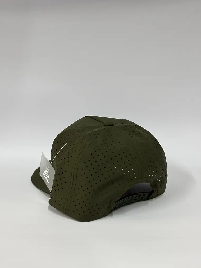 Gorra de lona 5p láser - Verde militar  / +58  4
