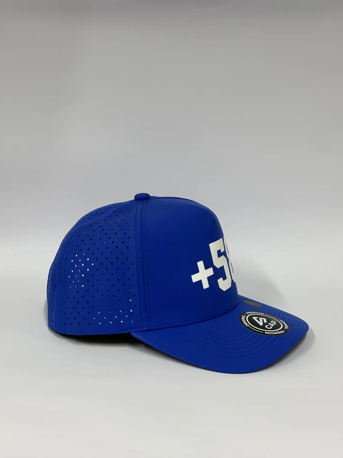 Gorra de lona 5p láser - Azul rey / +58 2