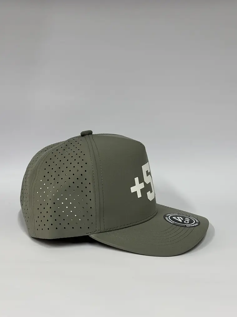 Gorra de lona 5p láser - Gris / +58 2
