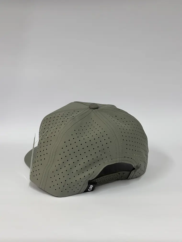 Gorra de lona 5p láser - Gris / +58 3