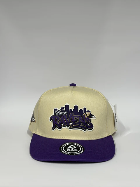 Gorra de lona 5p - Beige x Morado / Ravens 