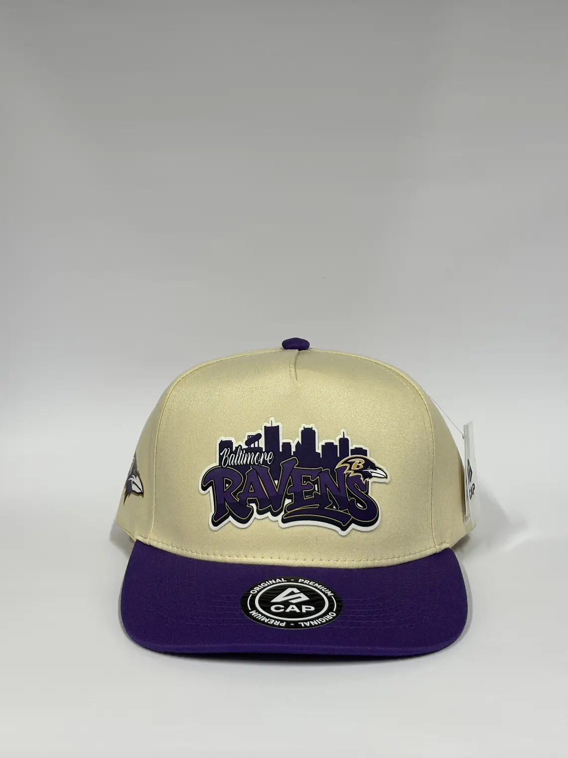 Gorra de lona 5p - Beige x Morado / Ravens  1