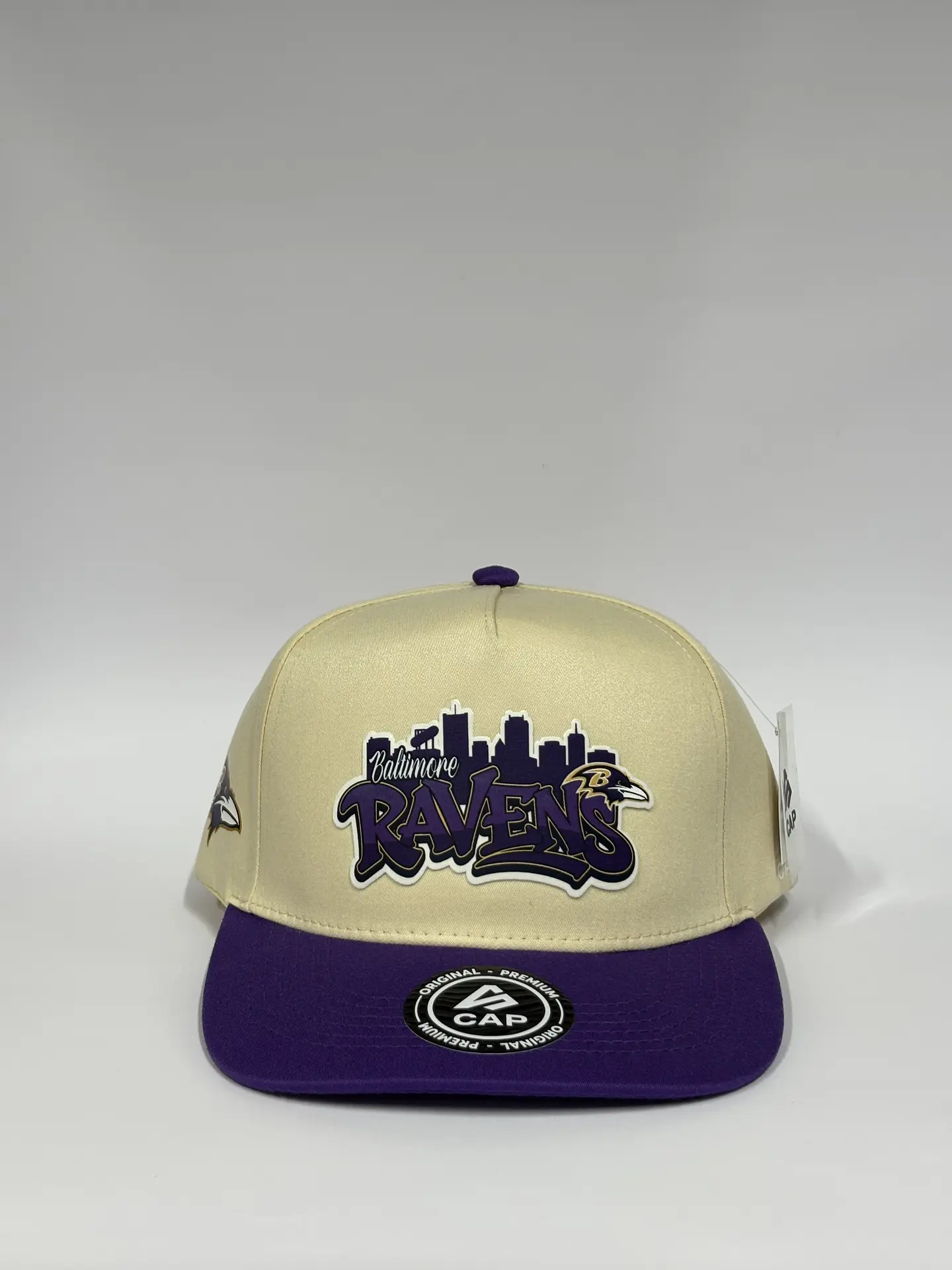 Gorra de lona 5p - Beige x Morado / Ravens  1