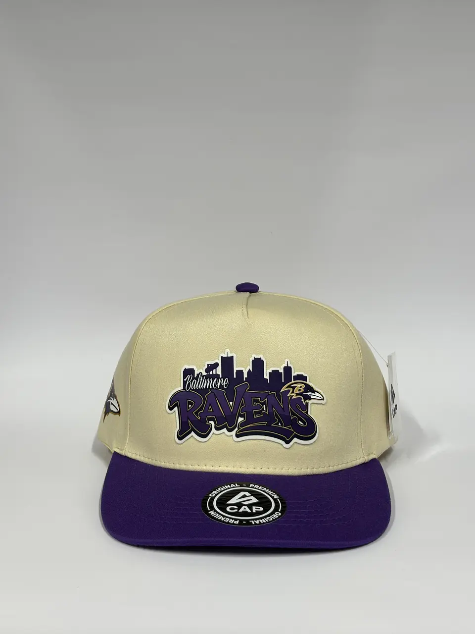 Gorra de lona 5p - Beige x Morado / Ravens  1