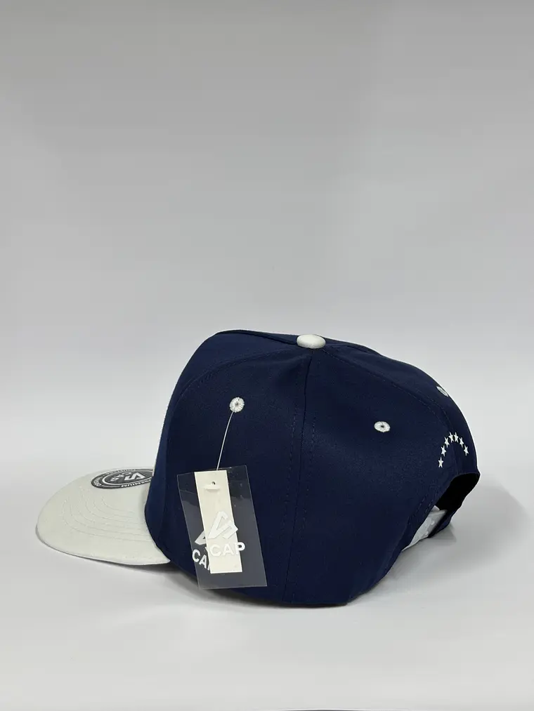 Gorra de lona 5p - Azul M x Blanco / VZLA pro  4