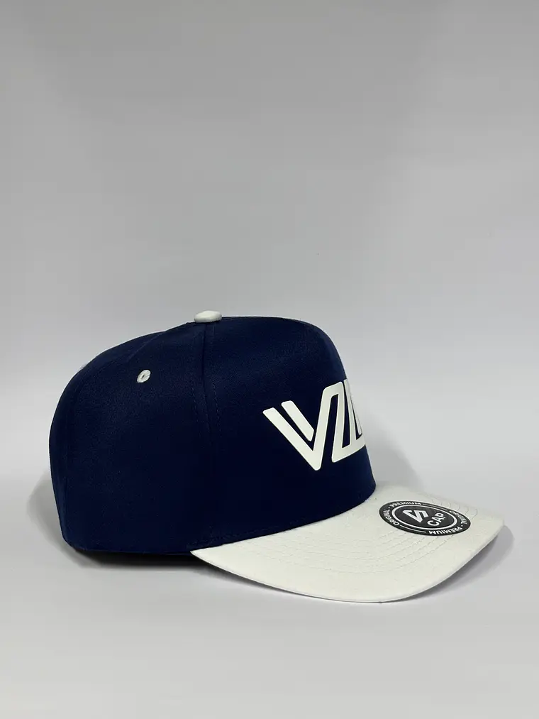 Gorra de lona 5p - Azul M x Blanco / VZLA pro  2