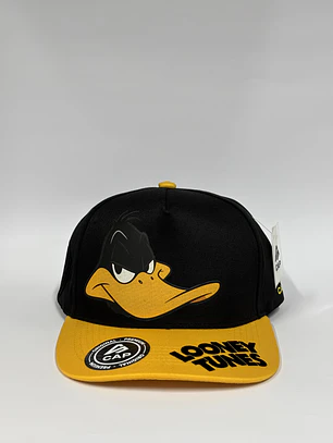 Gorra de lona 5p - Negro x amarillo / Patos Lucas WB Looney Tunes 