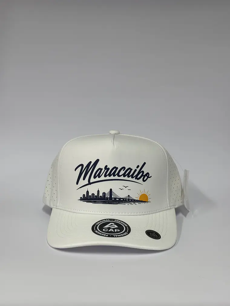 Gorra de lona 5p láser - Blanco / Maracaibo  1