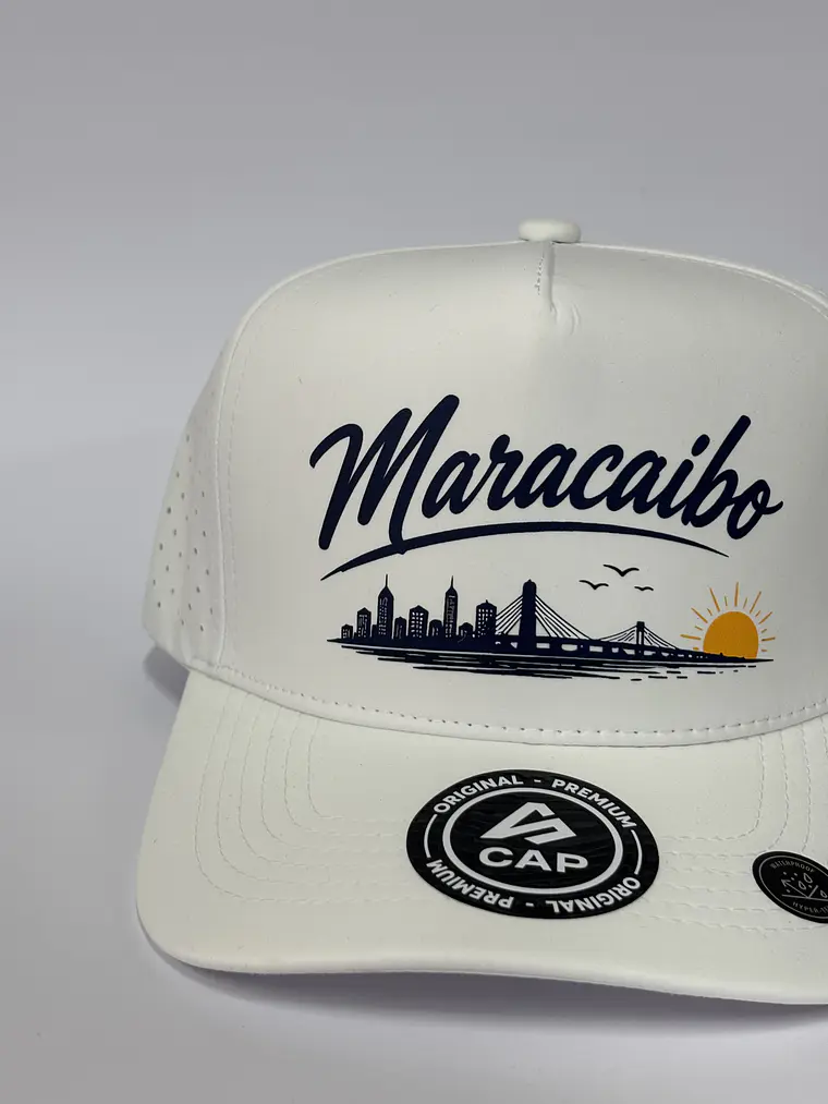 Gorra de lona 5p láser - Blanco / Maracaibo  2